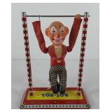 Ohio Art Toe Joe tin toy, missing hand, 12"