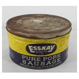 Advertising, Esskay quality pure pork sausage tin