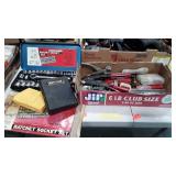 Tools, Socket set, dry wall saw , saw set, rivet