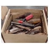 Chisels, box Group of used condition chisels