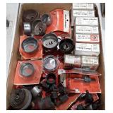 Hole Saws, box flat full of various sizes some