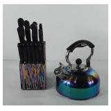 Kitchenwares, includes stainless teapot and