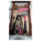 Hammers, level, tape, group