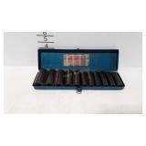 Impact Socket Set, Deep Well, 12pc, standard