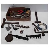 Misc tools, trinkets, Automotive emblems, etc.