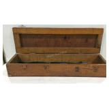 Wooden storage box 31in long
