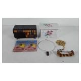 Jewelry boxes and jewelry, includes bookshelf