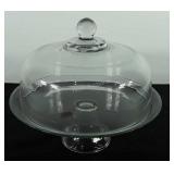 Glassware, cake stand with lid