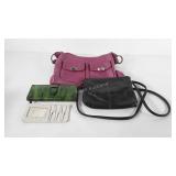 Purse and wallet group, includes two purses and