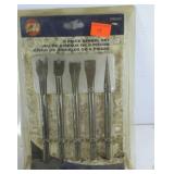 Five piece chisel set, still in original