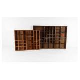 Typeset drawer style curio wall hangings, 17x14