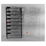 Pair of chicken wire wall hanging mail