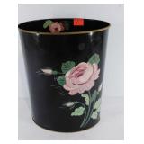 Ransburg Toleware painted trashcan