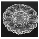 Glassware, deviled egg plate, 10"