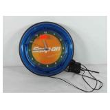 Advertising, snap on wall clock with light, 10.5"