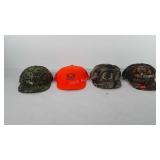 Four hats, includes Elusive Camo, Hill Country