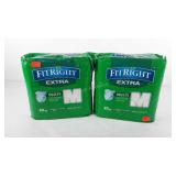 Fit right extra briefs, unopened, 20 pairs per