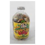 Advertising, apple cider vinegar jar full of