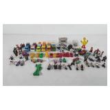 Toys, cars, action figures, big bird, and more