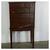 Fall front desk, 62" tall, in two pieces