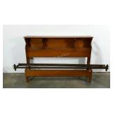 Full size head and footboard,  includes side