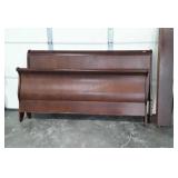 King Size Bed, 80" long sleigh bed design, has sid