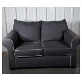 Loveseat. Nice clean well kept Gray Upholstered