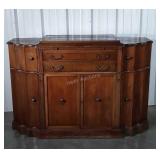 Antique Bar Server, Walnut having great scalloped