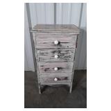Bedside Nightstand Cabinet, distressed style