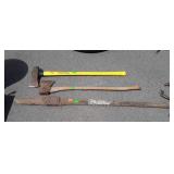 Two axes, and vintage tool