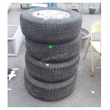 Set of four American racing wheels, with fire