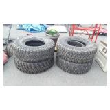 Set of four good year wrangled MT/R tires size