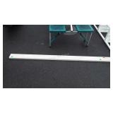 White marble back splash, 75" long by 4" wide