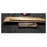 Four pieces of lumber two boards are 88 by 12 one