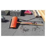 Three snow shovels