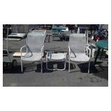 Three pc patio set
