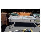 Six foot metal folding table
