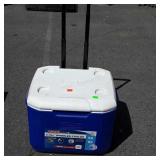 Coleman cooler on wheels