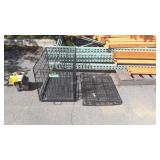 Two small folding pet cages