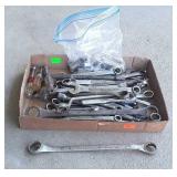Box flat wrenches some are craftsman,