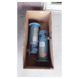 Two variable speed d.c. motors