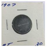 1907 V nickel