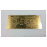 $20 gold note
