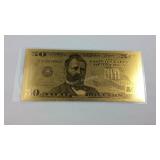 $50 gold note