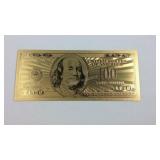 $100 gold note