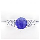 Silver Sapphire Ring
