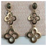 ViVI Gold Tone Dangle Earrings New with Tag $26