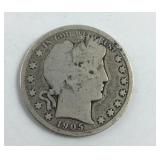 1905 Barber Half Dollar