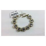 ViVI Crystal Gold Tone Bracelet New with Tag $39
