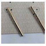 ViVI Crystal Gold Tone Stick Earrings New with